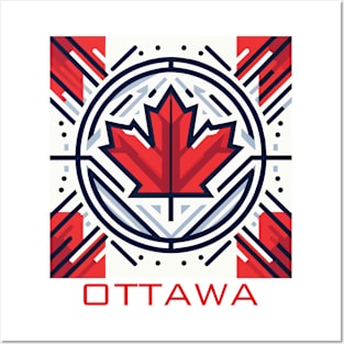 Ottawa Ontario Canada Flag Posters and Art